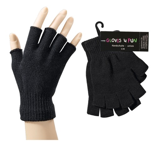 Halb-Finger-Strick-Handschuhe