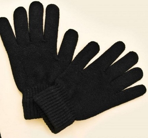 Schwarze finger handschuhe - schwarze, finger-handschuhe