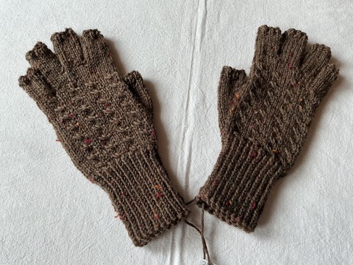Halbfinger handschuhe braun - halbfinger-handschuhe,