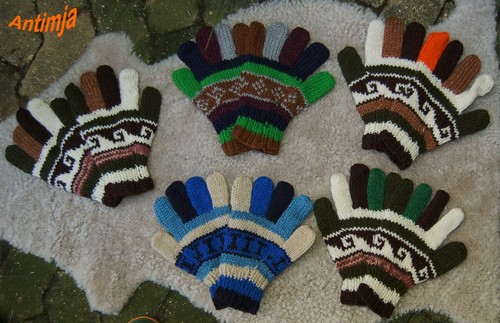 Wollhandschuhe handgestrickt - wollhandschuhe,