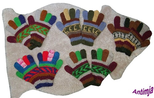 Wollhandschuhe handgestrickt - wollhandschuhe,