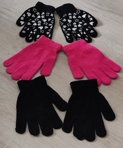Paar mädchen handschuhe - ,